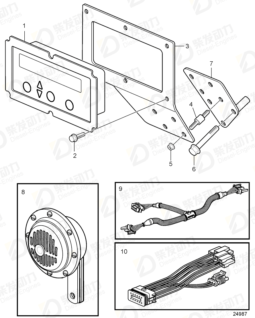 volvo penta Wiring harness 3807270 Drawing volvo penta Wiring harness 3807270 Drawing